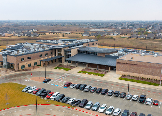 Aerial overview of Berkshire Elementary School