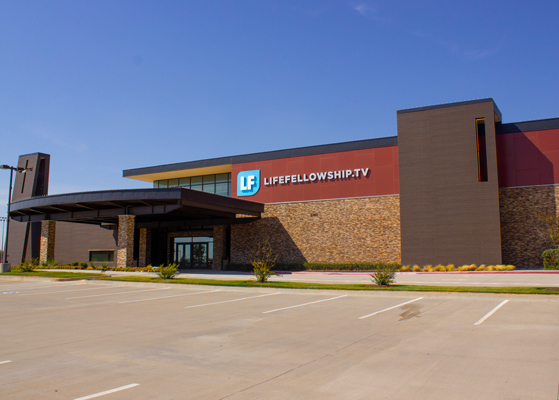 Exterior view of the Life Fellowship Church in Dallas